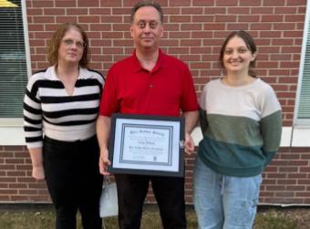 DMS Staff Member Receives Blue Ribbon Society Recognition